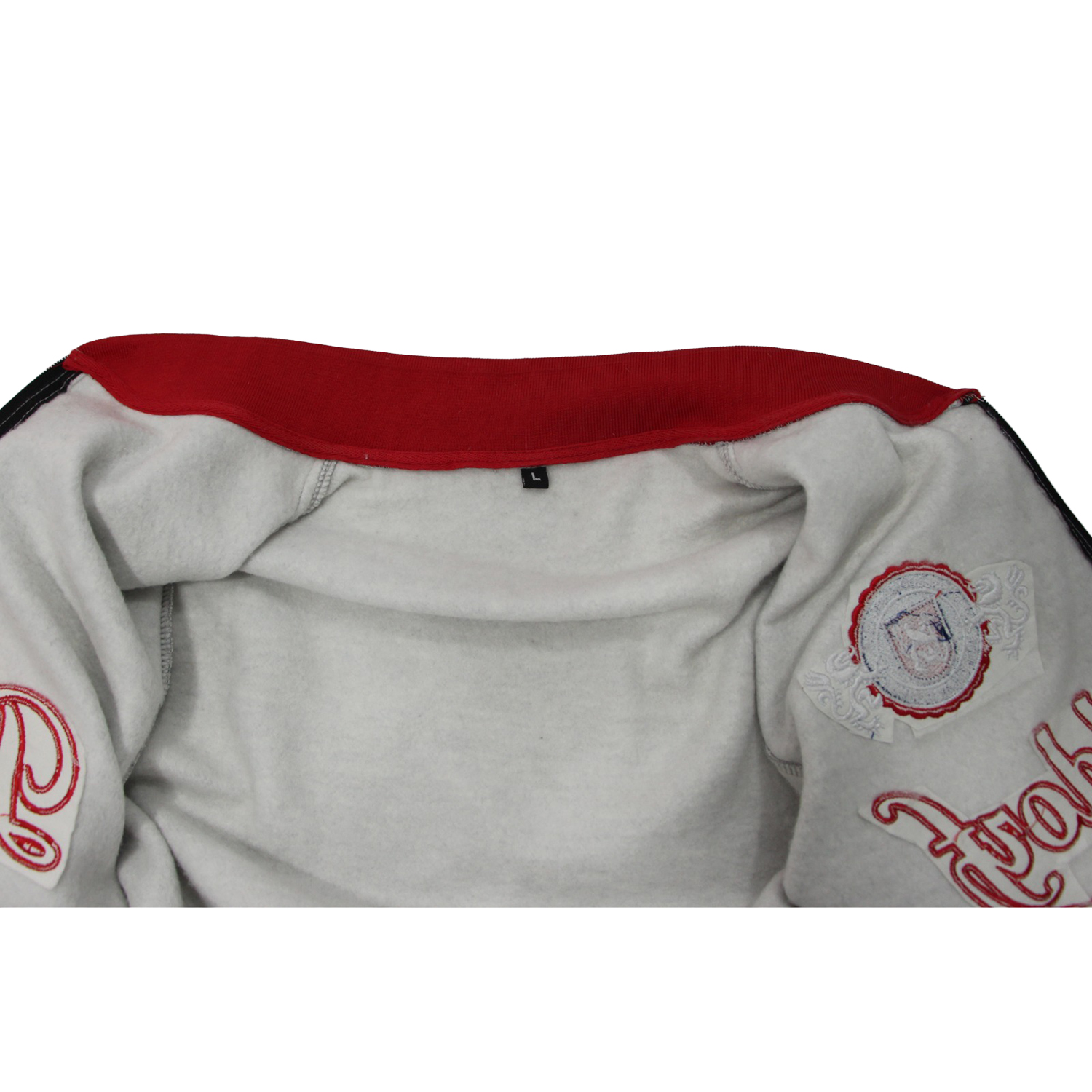 Sweatjacke mit College Kragen
