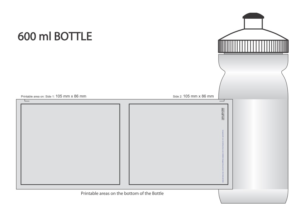 Trinkflasche 600ml Bio-Bottle