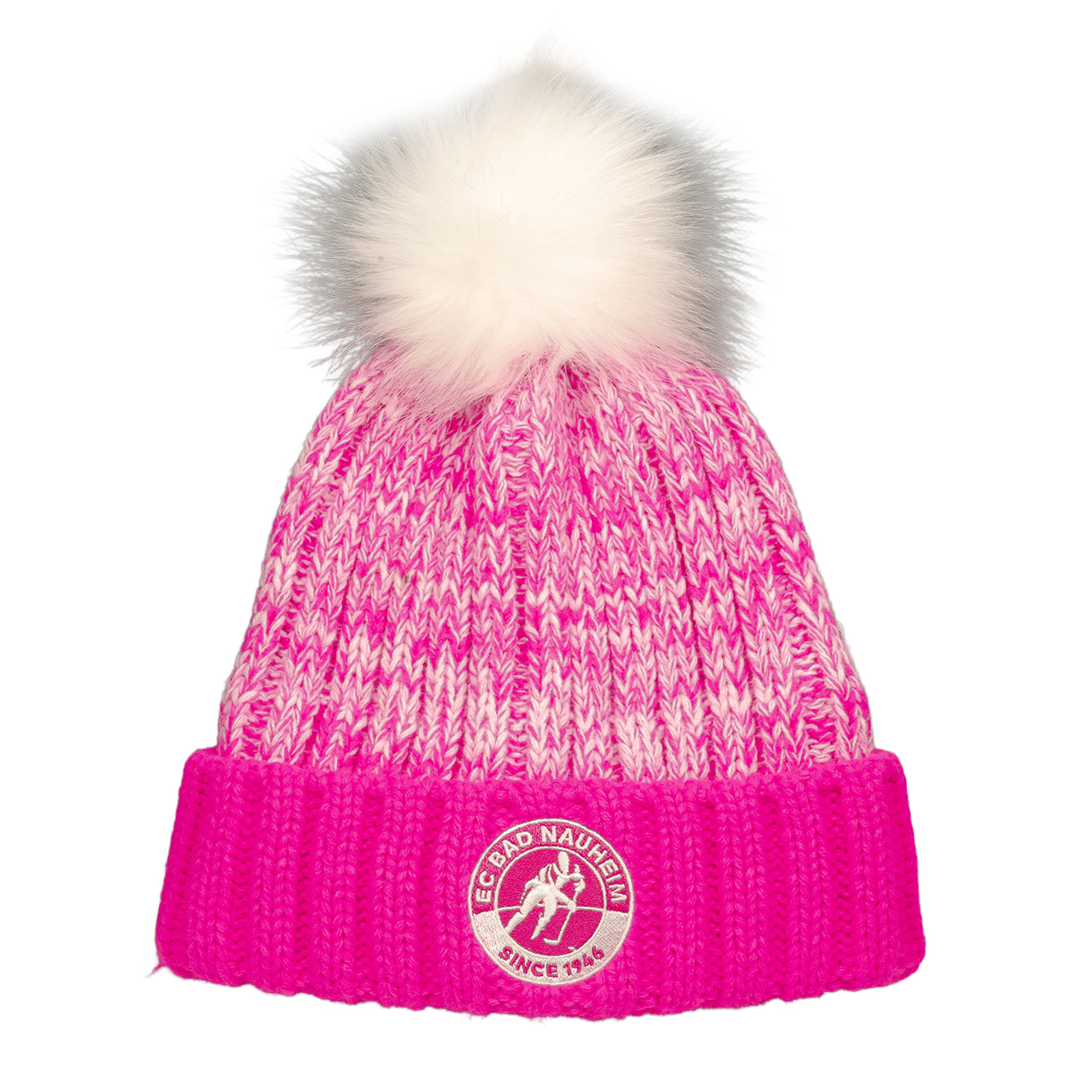 Pudelmütze Flames mit Ladies Pompom innen Fleeceband