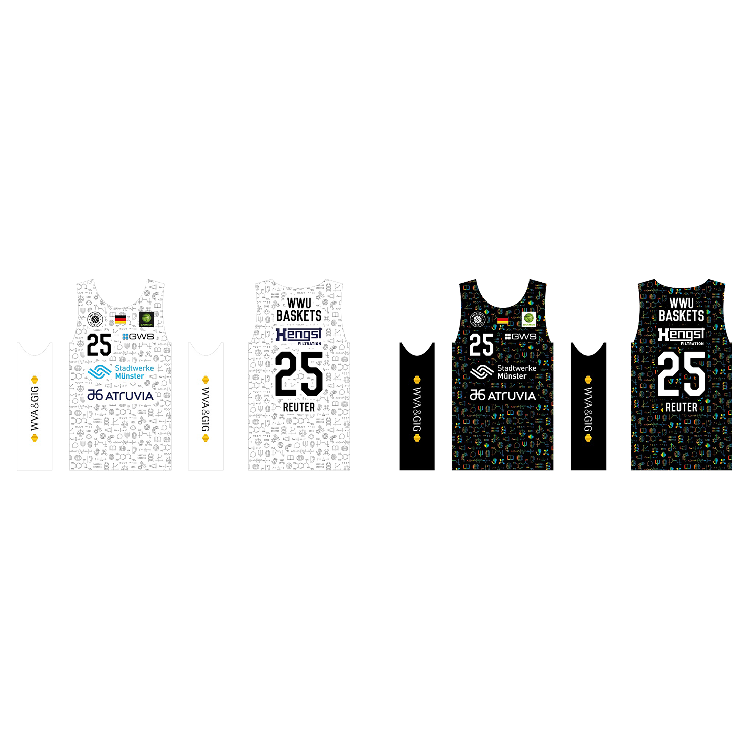 Wende-Trikot Basketball aus recyceltem Polyester