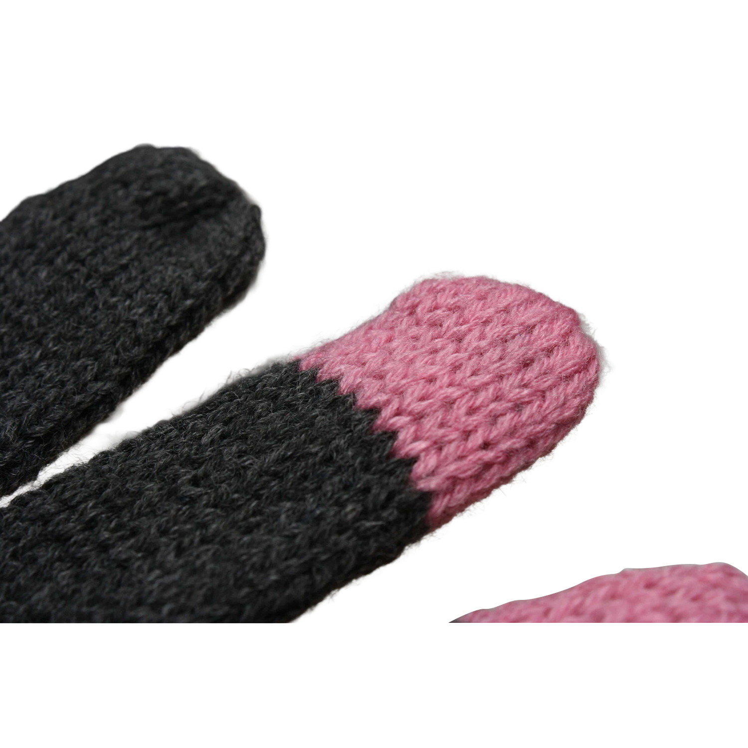 Handschuh gestrickt, mit Touch u. Weblabel