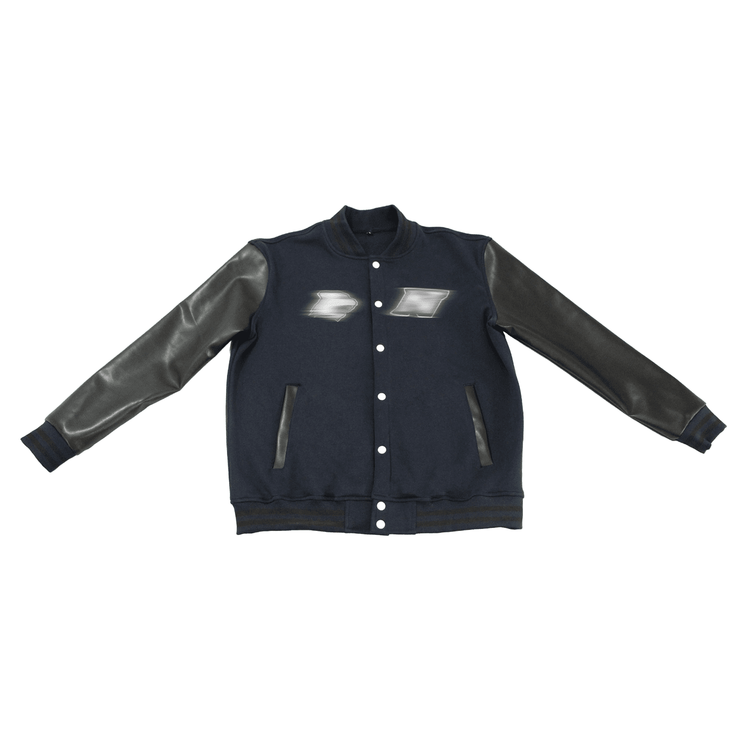 Collegejacke / Baseballjacke mit Ärmeln aus Kunstleder